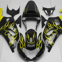 MSB Injection  Mold Black Fairing Kit Fit for  2001-2003 GSXR 600 750 l019