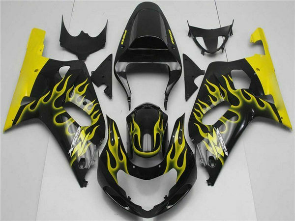 MSB Injection  Mold Black Fairing Kit Fit for  2001-2003 GSXR 600 750 l019