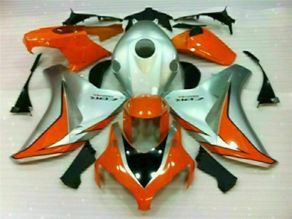 MS Injection Set Silver Orange Fairing Fit for Honda 2008-2011 CBR1000RR u054