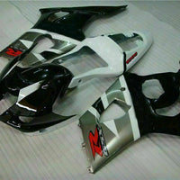 MS Injection Plastic Black Silver Fairing Fit for  2003-2004 GSXR1000 q045