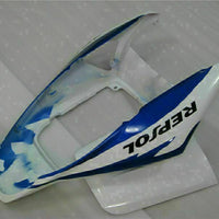 MS Injection Mold Fairing White Blue Fit for ABS Honda CBR1000RR 2004-2005 u087