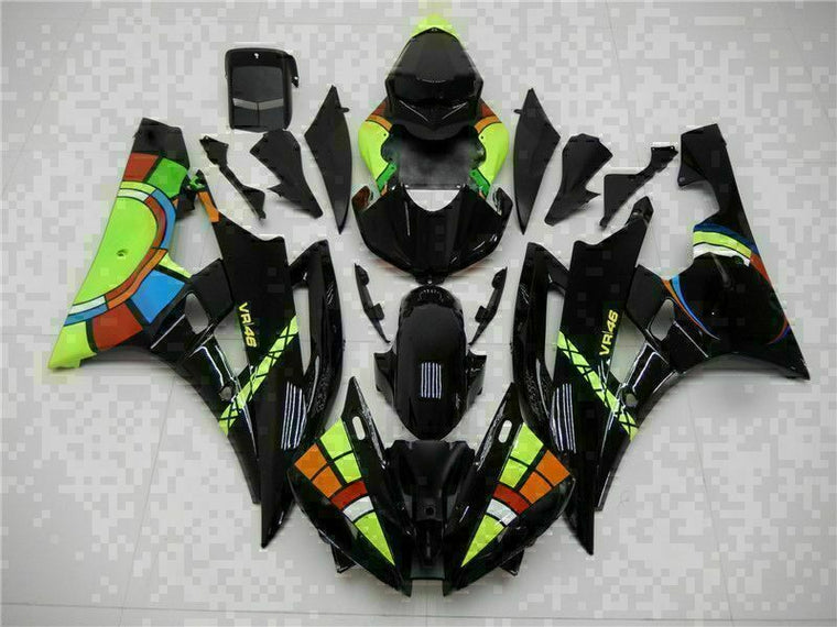 NT Fairing Fit for Yamaha 2006-2007 YZF-R6 G061- Black | ABS Injection