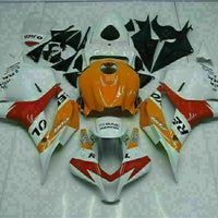 NT Injection Mold White Orange Fairing Fit for Honda 2009-2012 CBR600RR N005