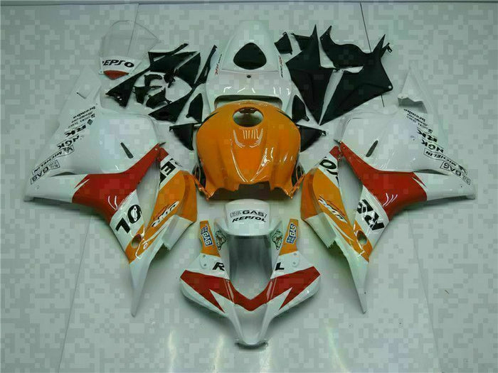 NT Injection Mold White Orange Fairing Fit for Honda 2009-2012 CBR600RR N005
