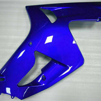 MSA Fit for  03-04 ZX6R 636 Plastic Glossy Blue Injection Fairing m010