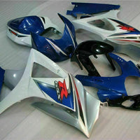 MS Injection Mold Blue White Fairing Kit Fit for  2007-2008 GSXR 1000 q005