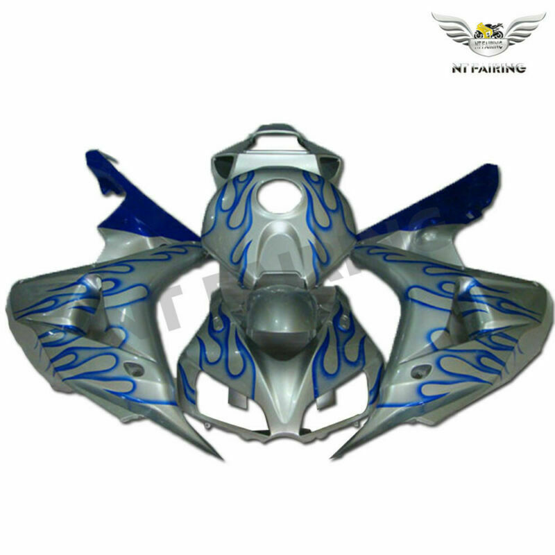 NT Fairing Fit for Honda 2006-2007 CBR1000RR U046- Blue Flame Silver | ABS Injection