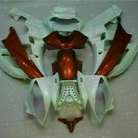 MS Injection White Brown ABS Kit Fairing Fit for Yamaha 2006-2007 YZF R6 g036