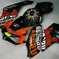 MS Injection Fairing Black Orange Fit for ABS Honda CBR1000RR 2004-2005 u075