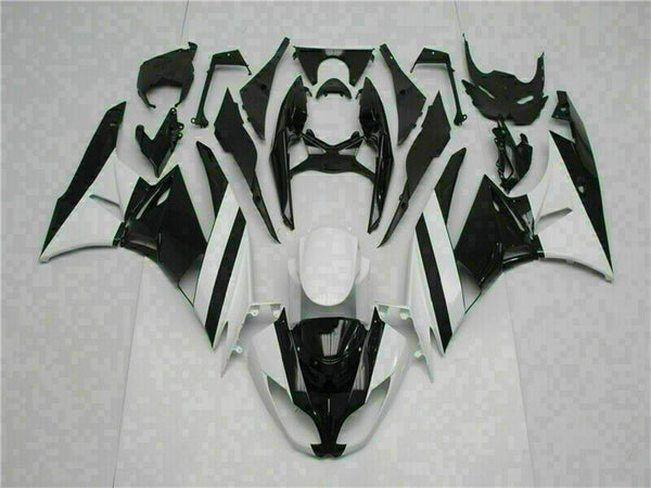 MSA Fit for  2009-2012 ZX6R Plastic White Black Injection Fairing t002