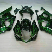 NT Injection Plastic Green Black Fairing Fit for  2003-2004 GSXR 1000 N047