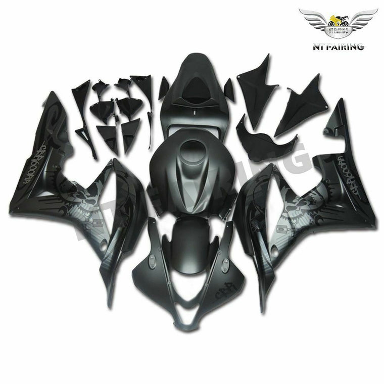 NT Fairing Fit for Honda 2007-2008 CBR600RR V006A- Msa Black | ABS Injection