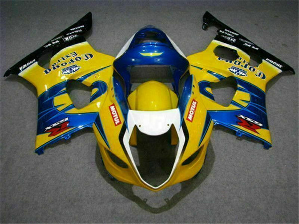 MS Injection Mold Yellow Blue Fairing Fit for  2003-2004 GSXR 1000 q001