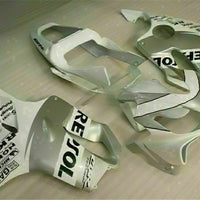 MSA Injection White Silver Fairing Kit Fit for Honda 2001-2003 CBR600 F4I TH u014