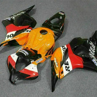MSA Injection Red Orange Fairing Plastic Fit for Honda 2009-2012 CBR600RR u010
