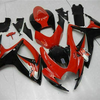 MSB Injection Mold Red Fairing Fit for  2006 2007 GSXR 600 750 n003