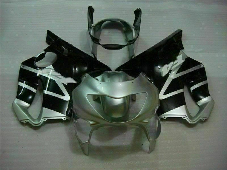 MS Black Silvery Fairing Injection Fit for Honda 1999-2000 CBR600 F4 Plastic u012