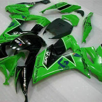 MSA Fit for  2008-2010 ZX10R ZX-10R ABS Green Black Injection Fairing t014-T