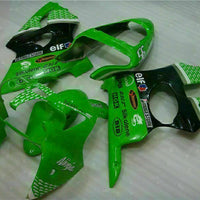 MS Fit for  2000-2002 ZX6R Plastic Green Black Injection Fairing ABS t022