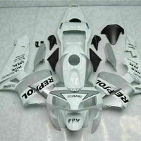MSA Injection Mold White Silver Fairing Fit for Honda 2003-2004 CBR600RR u082