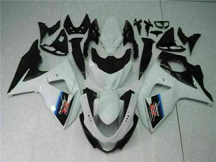 MS Injection White Black Fairing Cowl Fit for  2009-2016 GSXR 1000 q036