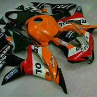 MSA Injection Orange Black Fairing Fit for Honda 2007-2008 CBR600RR Plastic u015