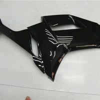Fit for  2007 2008 ZX6R Plastic Glossy Black Injection Fairing Set n0q-B