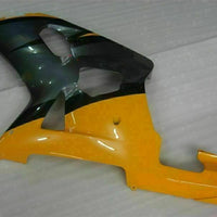 MSB Injection Black Yellow Fairing Fit for  2001-2003 GSXR 600 750 o079