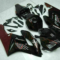MS Injection Plastic Red Flame Fairing Kit Fit for Honda2004-2005 CBR1000RR u0120