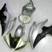MS Injection Silver Black Plastic Fairing Fit for Yamaha 2008-2016 YZF R6 g036