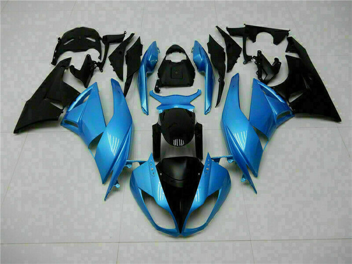 MSA Fit for  2009-2012 ZX6R Plastic Blue Black Injection Mold Fairing t014