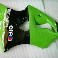 MS Fit for  2000-2002 ZX6R Plastic Green Black Injection Fairing ABS t021
