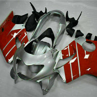 MSB Injection Red Silver Fairing Kit Fit for Honda 1999-2000 CBR600 F4 WTH ABS u035