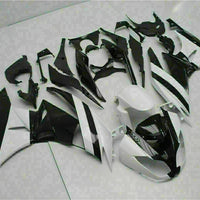 MSA Fit for  2009-2012 ZX6R Plastic White Black Injection Fairing t002