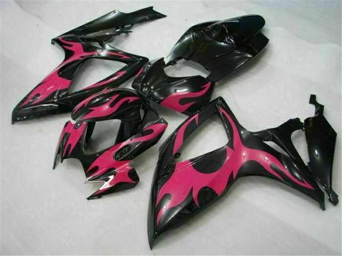 MSB Injection Mold Black Fairing Kit Fit for  2006 2007 GSXR 600 750 n068