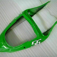 MS Fit for  2000-2002 ZX6R Plastic Green Black Injection Fairing ABS t023