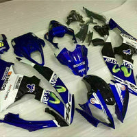MS Injection Bodywork White Blue Fairing Fit for Yamaha 2008-2016 YZF R6 j070