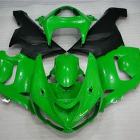 NT Green Matte Black Plastics Fairing Fit for 2005 2006 ZX6R 636 Injection e07A