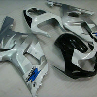 MSB Injection Silver Black Fairing Fit for  2001-2003 GSXR 600 750 l069