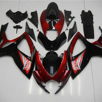 US STOCK NT Injection Red Black Fairing Fit for  2006 2007 GSXR 600 750 N103 Available in CA