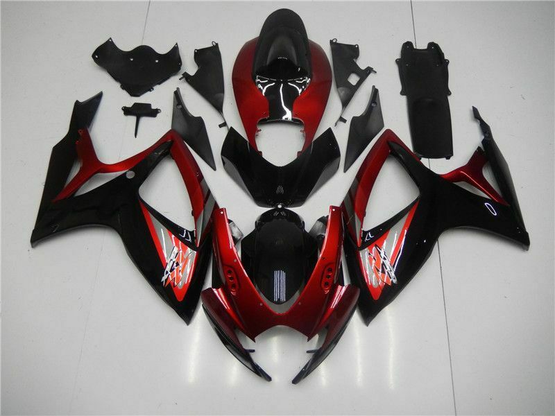 NT Fairing Fit for Suzuki 2006-2007 GSXR600/750 N103- Red Black | ABS Injection