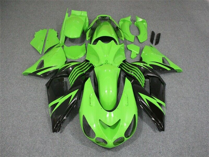 NT Green Black Injection Molding Fairing Fit for 2006-2011 ZX14R ZZR1400 Kit e04A