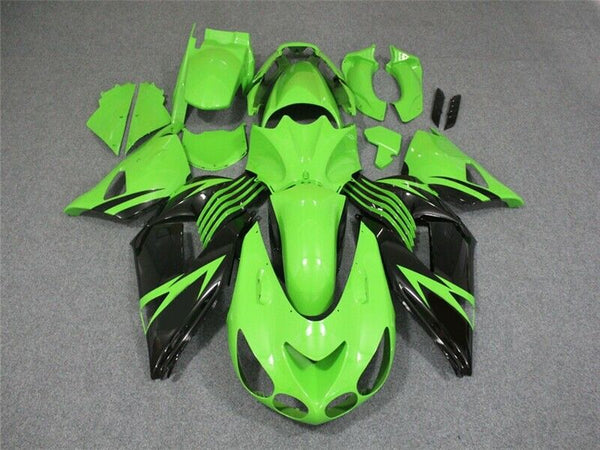 NT Green Black Injection Molding Fairing Fit for 2006-2011 ZX14R ZZR1400 Kit e04A