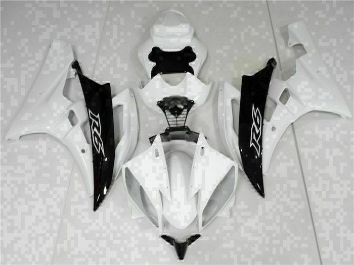 MS Injection White Black ABS Kit Fairing Fit for Yamaha 2006-2007 YZF R6 g055