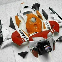 MSA Injection Orange White Plastic Fairing Fit for Honda 2003-2004 CBR600RR u075