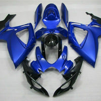 MSB Injection Blue Black Fairing Fit for  2006 2007 GSXR 600 750 k079