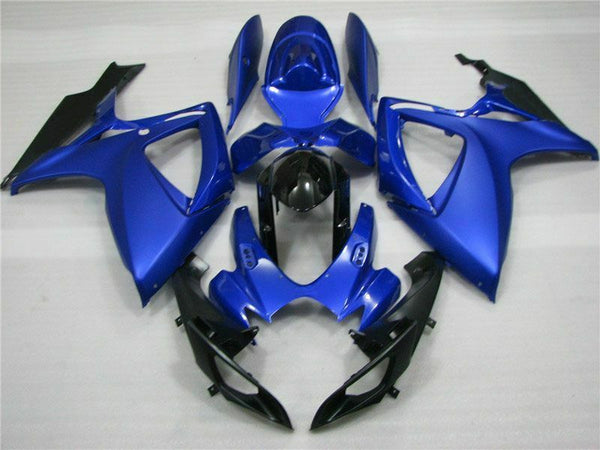 MSB Injection Blue Black Fairing Fit for  2006 2007 GSXR 600 750 k079