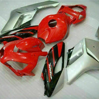 MS Injection Fairing Red Silvery Fit for ABS Honda CBR1000RR 2004-2005 u069