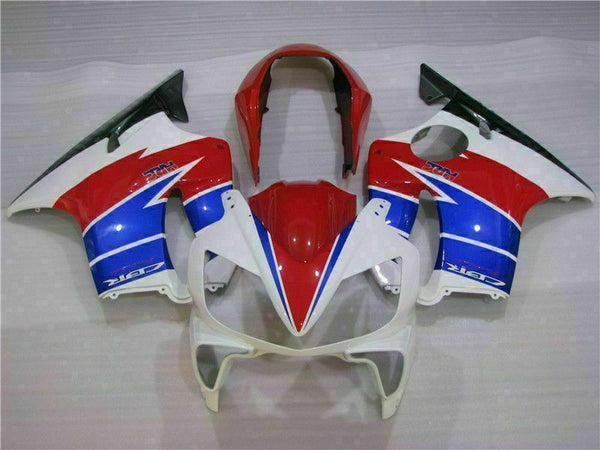MS Injection Mold Fairing White Red Fit for ABS Honda CBR600 F4I 2004-2007 u014
