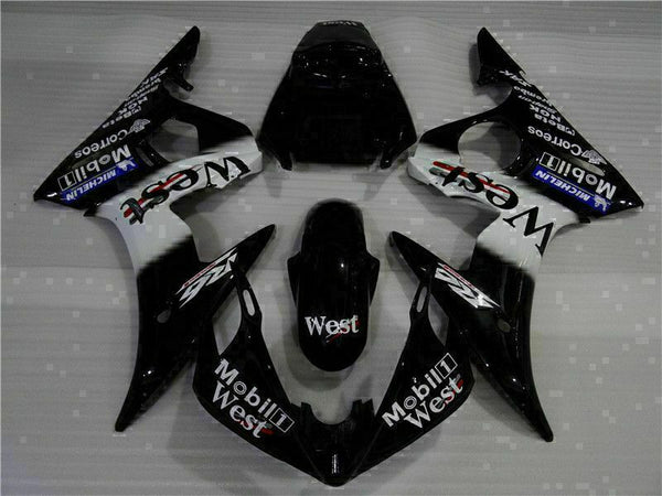 MS Injection Set Black Fairing Kit Fit for Yamaha YZF 2003-2005 R6 & 06-09 R6S g039